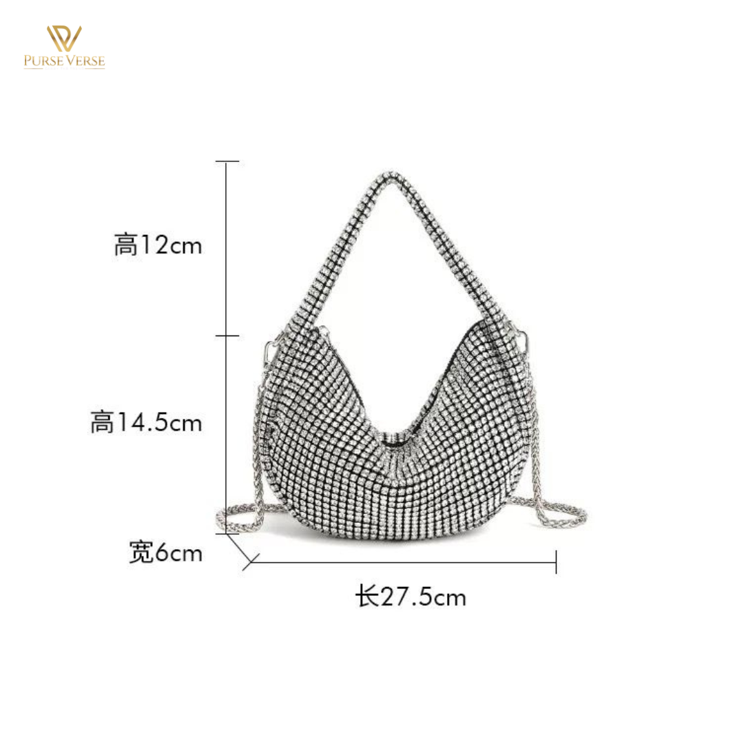 Crystal Spark Glam Shoulder Bag