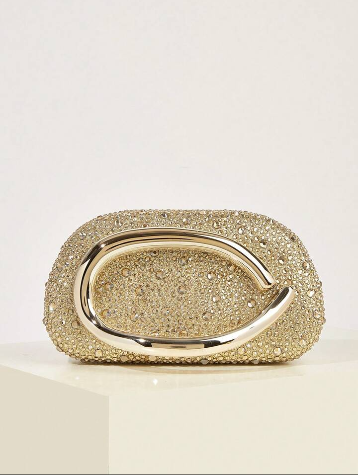 Crystal Oval Statement Clutch
