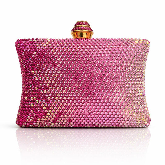 Champagne Swarovski Stones Clutch