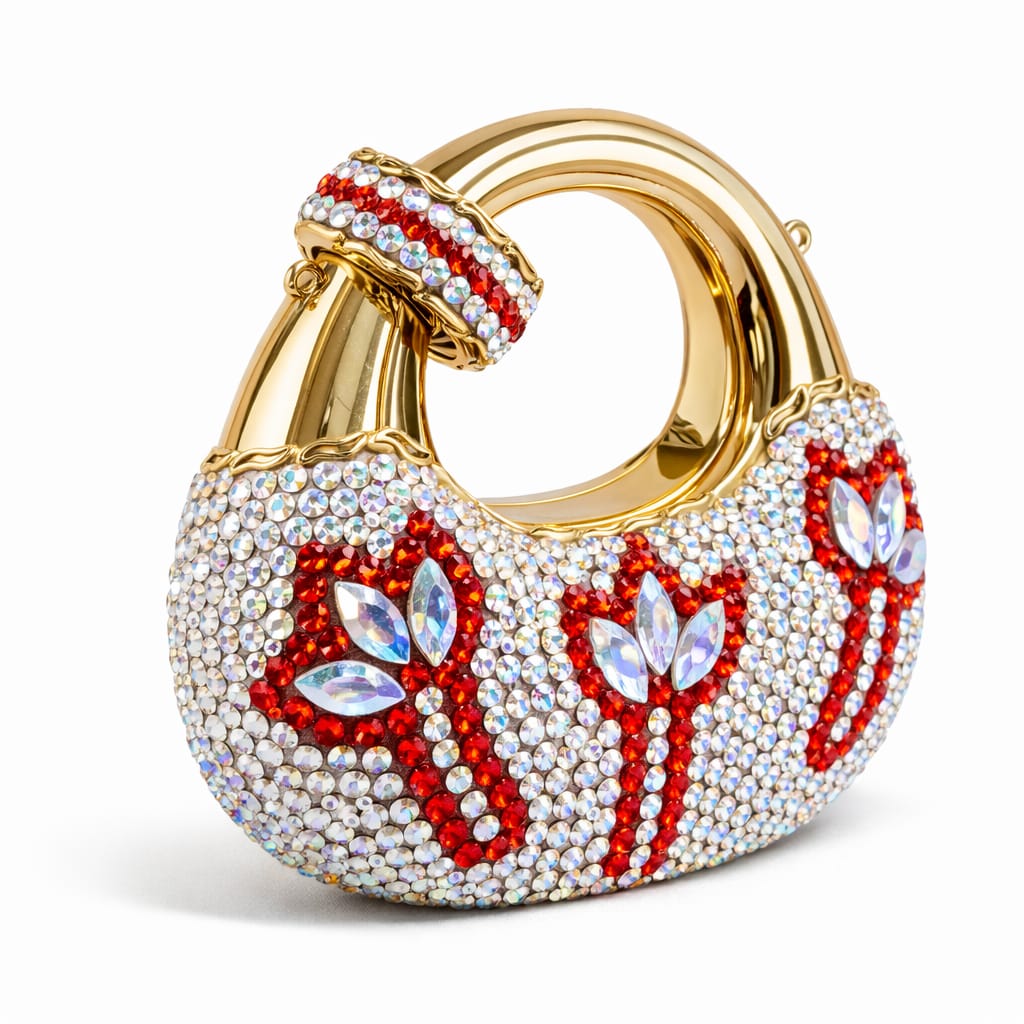 Swarovski Floral Design Clutch