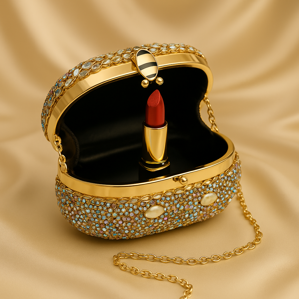 Premium Double-Sided Crystal Clutch