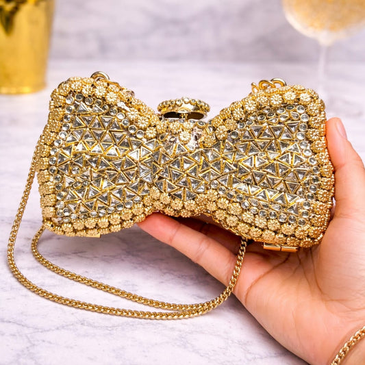 Kundan Bow Clutch
