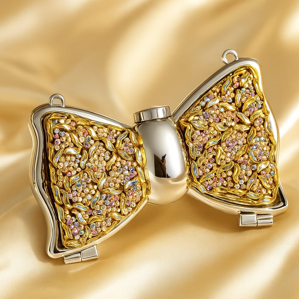 Elegant Double Side Party Bow Clutch