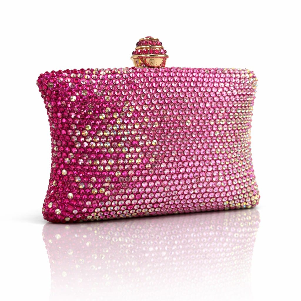 Champagne Swarovski Stones Clutch