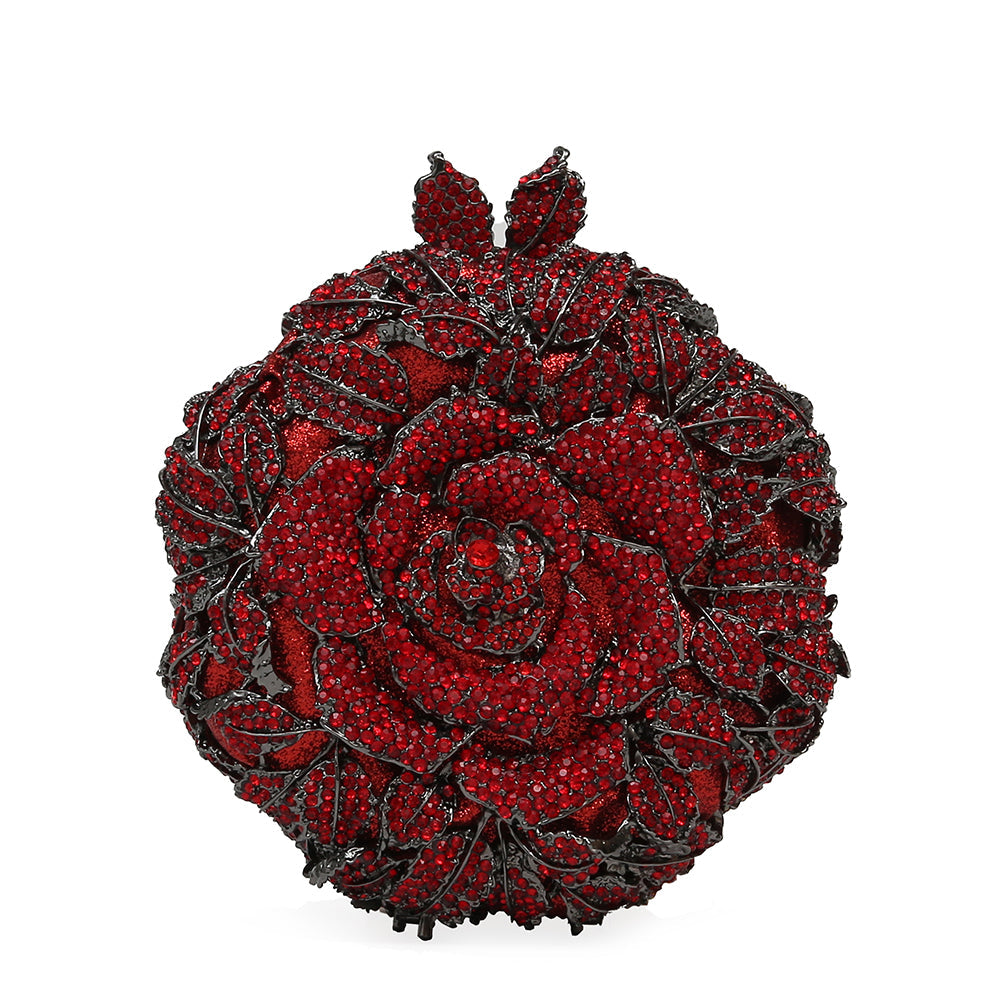 Red Floral Clutch