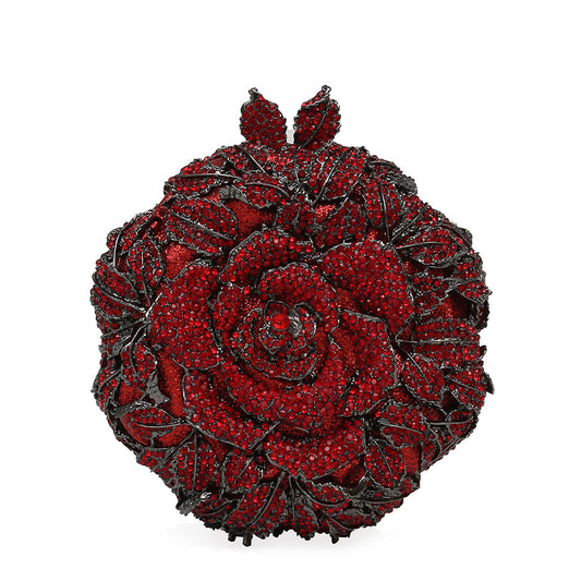 Red Floral Clutch