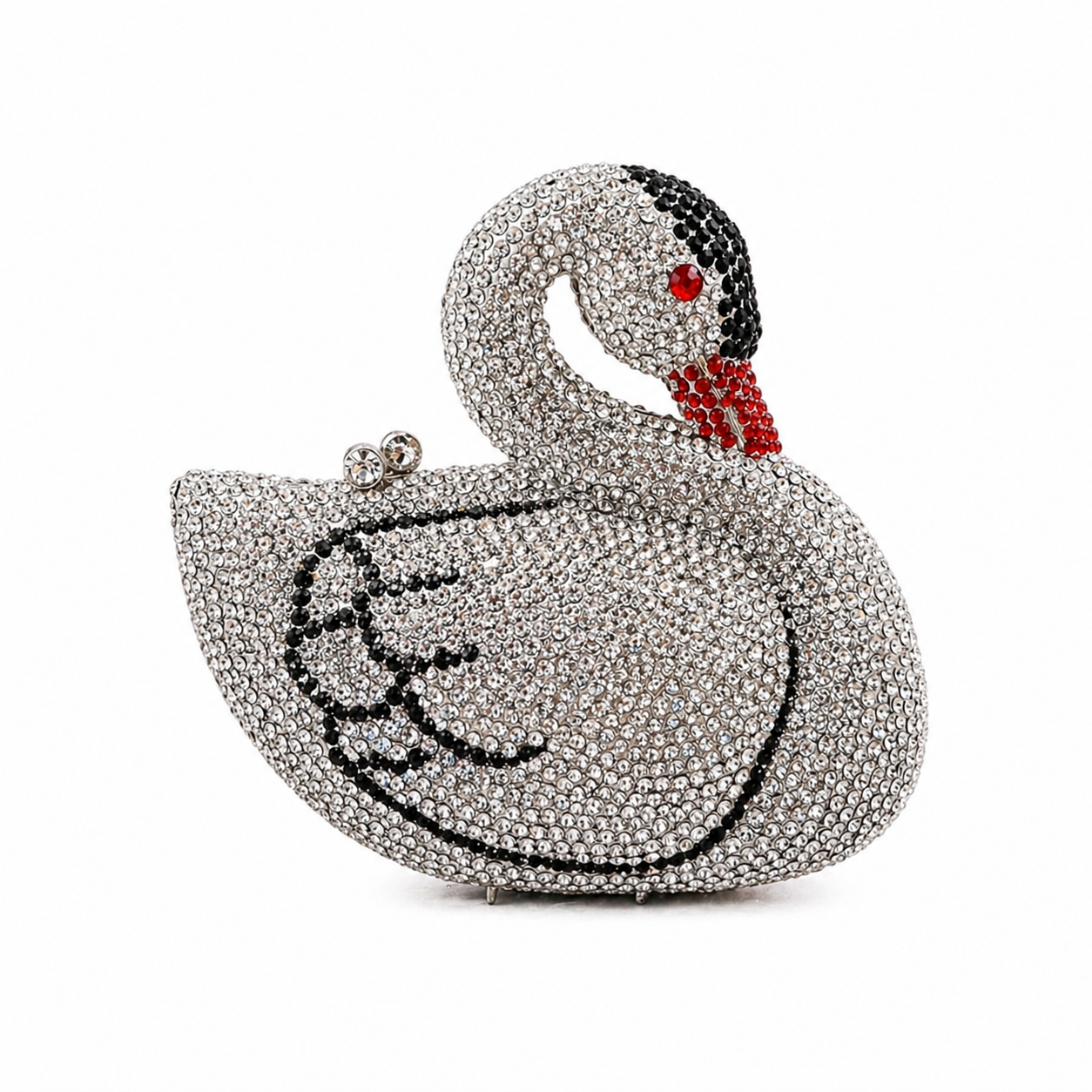 Swan Rhinestone Clutch