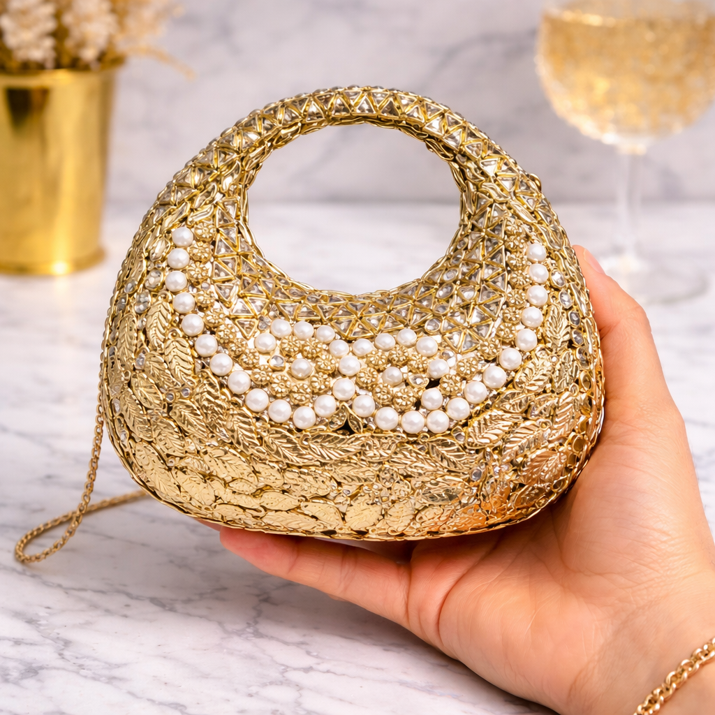 Kundan Party Clutch