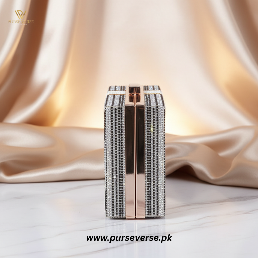 Money Roll Crystal Clutch – Luxury Evening Bag